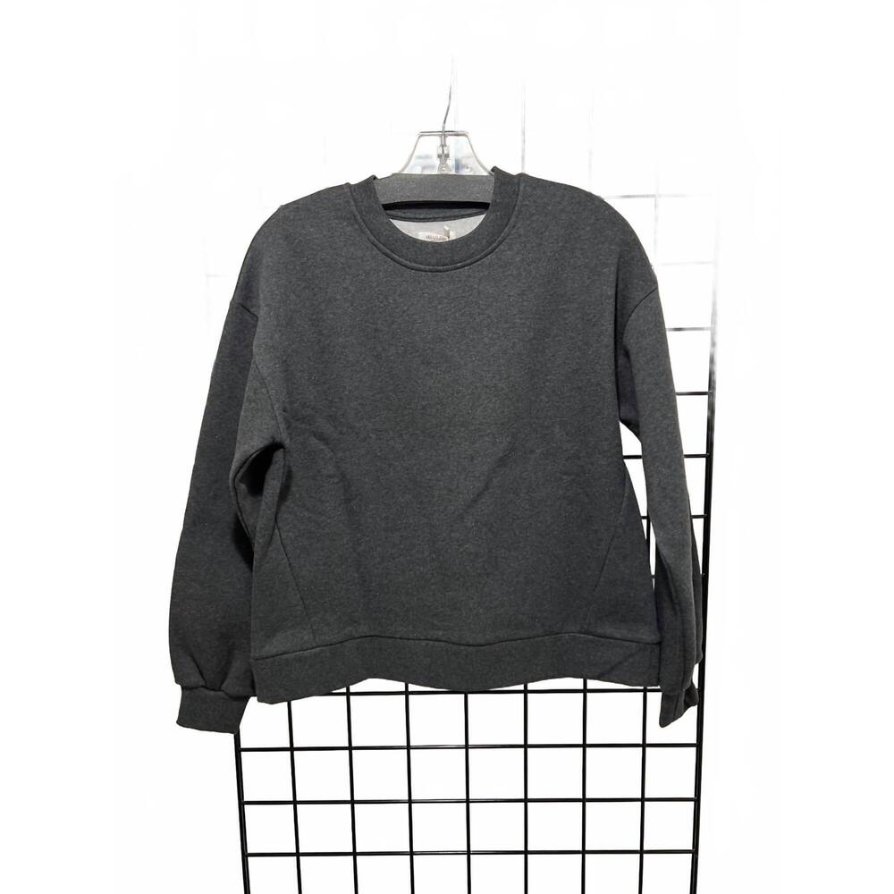 NEW MUS & BOMBON women's cimadevilla crewneck sweatshirt in charcoal